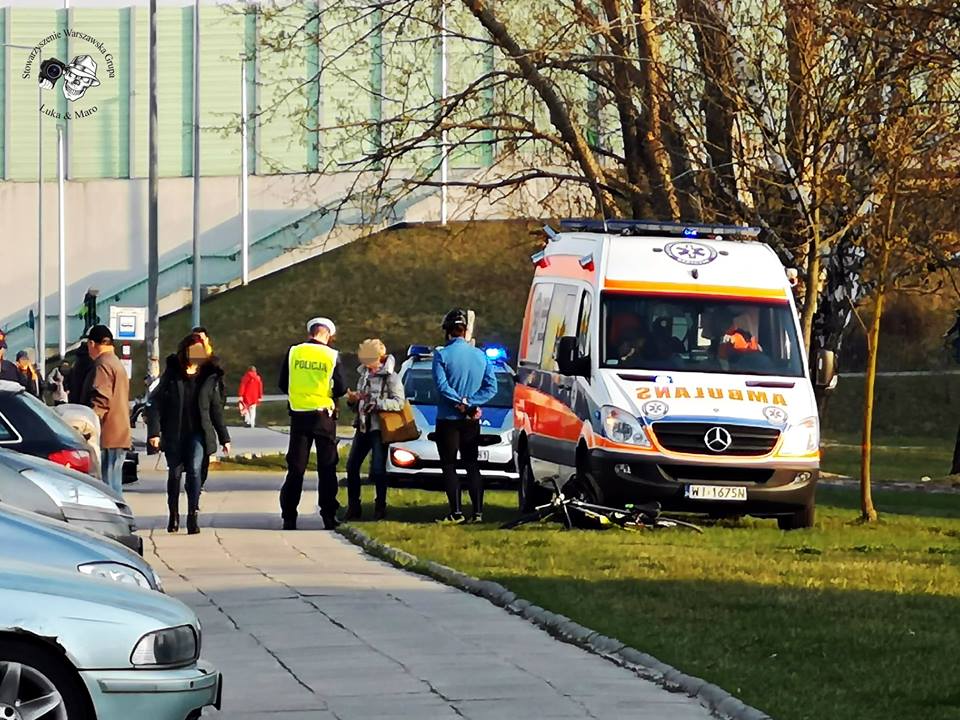 MIASTO: Wypadek na Białołęce. Rowerzysta potrącił pieszą