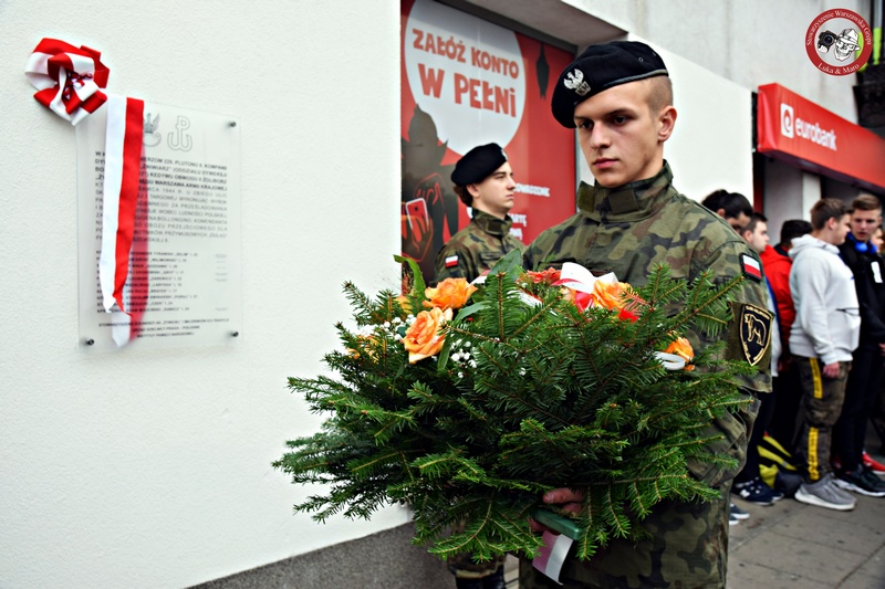 Tablica upamiętniająca akcję żołnierzy Kedywu II Obwodu AK „Żywiciel” (ZDJĘCIA)