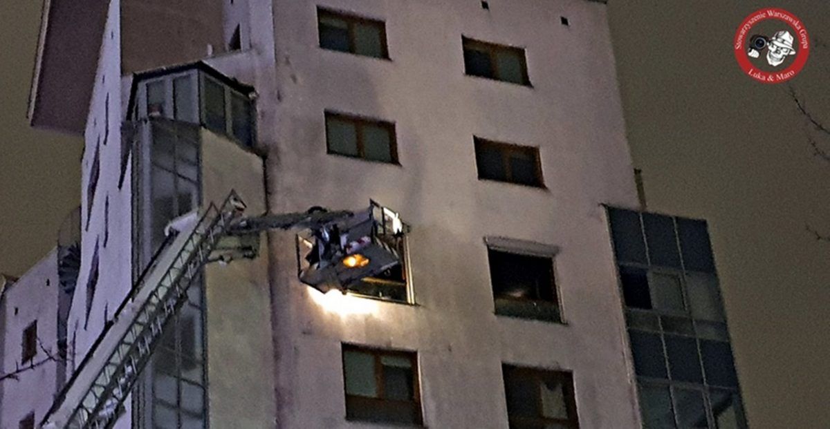 MIASTO: Pożar w mieszkaniu na 4. piętrze