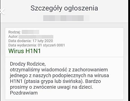 Wirus świńskiej grypy w białołęckim przedszkolu?
