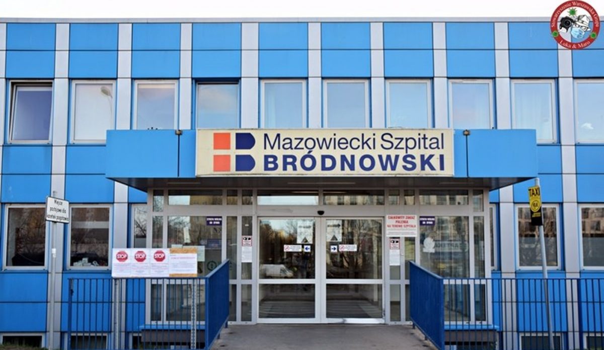 Szpital Bródnowski: 29 pracowników i 43 pacjentów z potwierdzonym zakażeniem