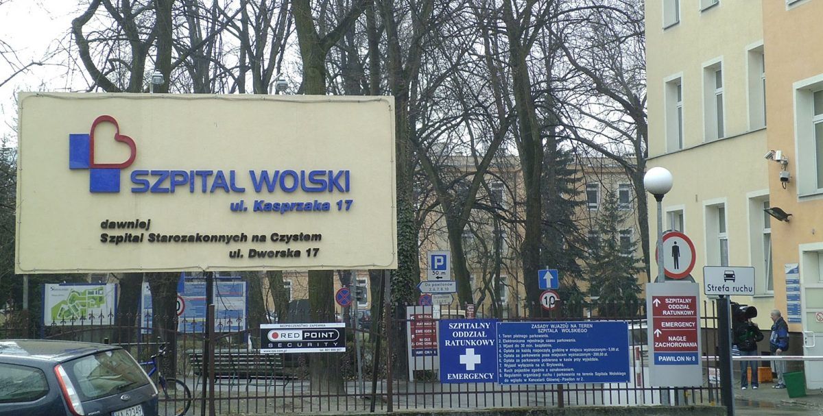 59 osób zakażonych koronawirusem w Szpitalu Wolskim