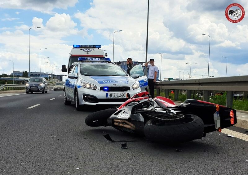 MIASTO: Motocyklista w ciężkim stanie po wypadku na ul. Sasanki