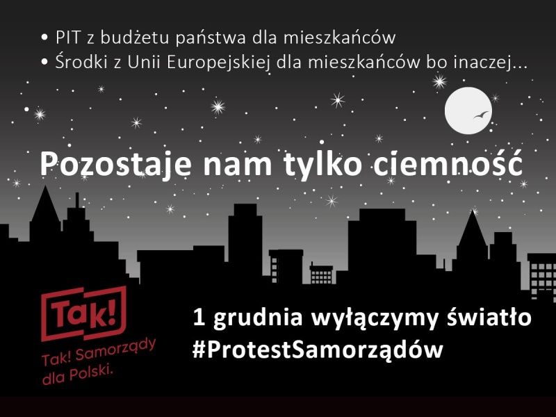 Mosty bez oświetlenia - Warszawa protestuje