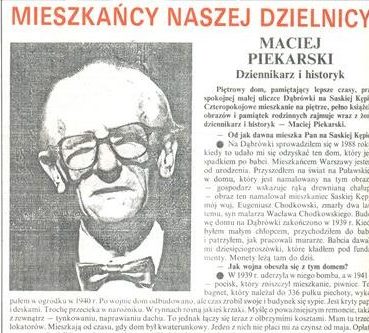 Maciej Piekarski MIESZKANIEC NR 20/1992