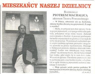 Piotr Machalica MIESZKANIEC NR 24/1992