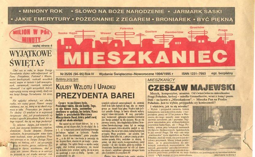 Czesław Majewski MIESZKANIEC NR 25-26/1995