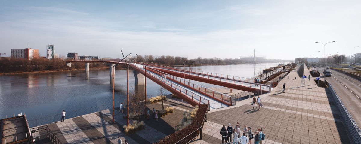 Most pieszo-rowerowy w Warszawie - taniej niż planowano!