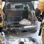 Pożar samochodu na Pradze