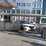 Wypadek na ul. Targowej przy przystanku tramwajowym Kijowska 4