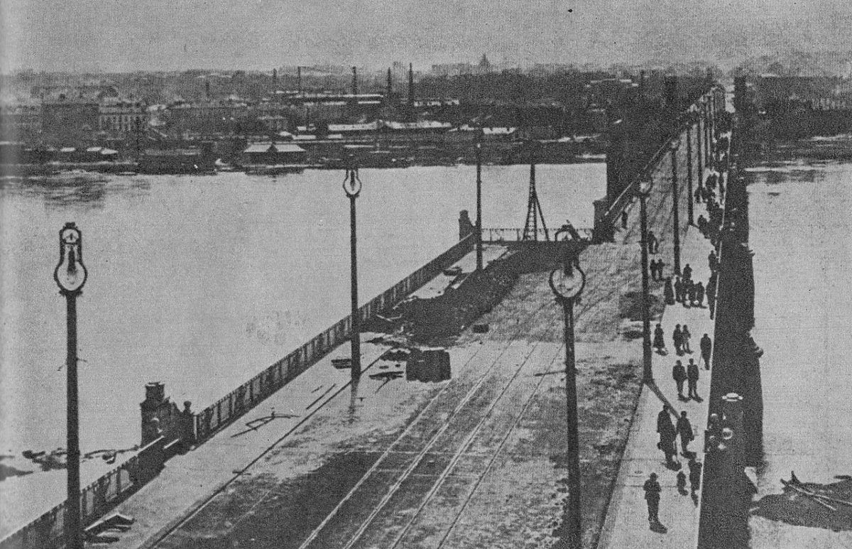Odbudowany most Poniatowskiego w 1925 r. Foto: wikimedia.org
