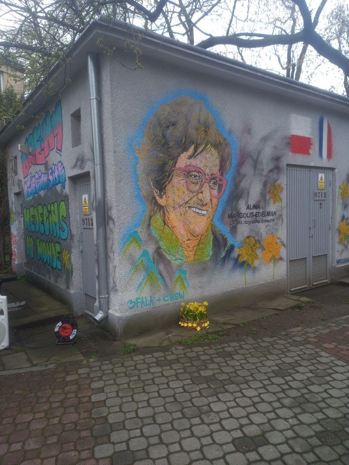 Nowy mural na Pradze Południe przypomina o niezwykłej Alinie Margolis-Edelman