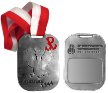 medal Bieg Powstania Warszawskiego 2023
