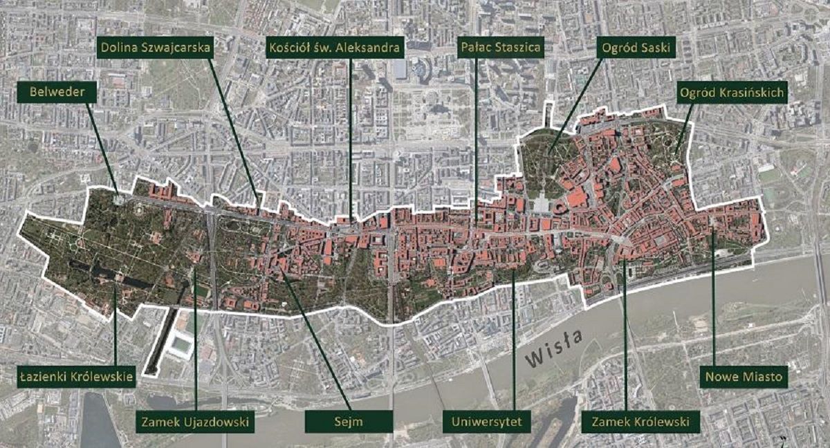 Historyczne centrum Warszawy pod ochroną
