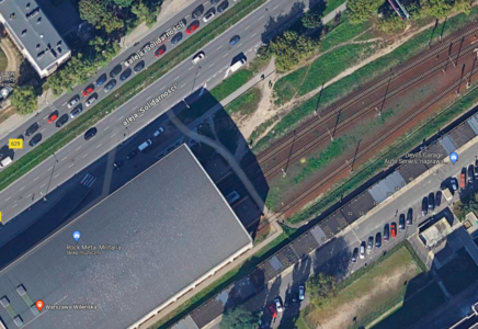 Przejście przy Dworcu Warszawa Wileńska Foto Google Maps