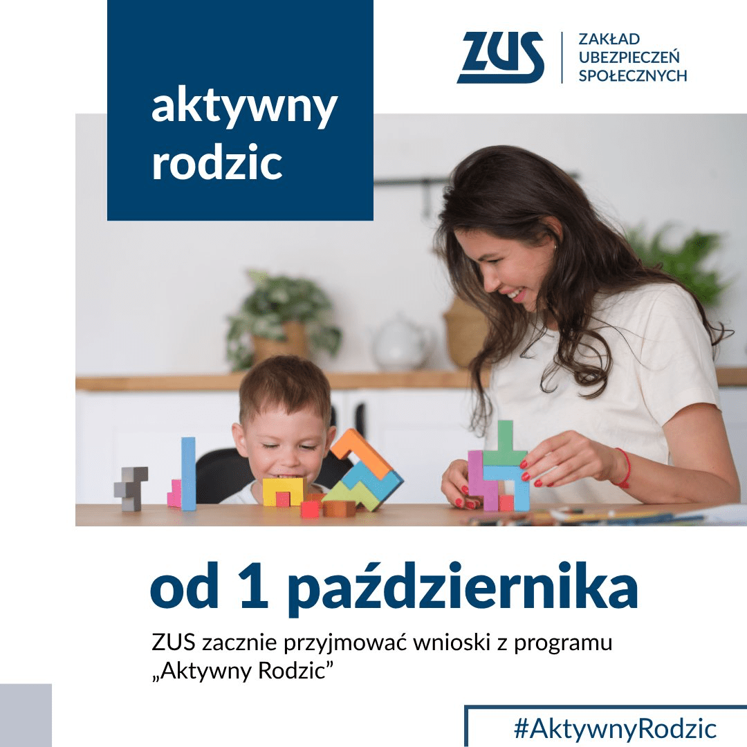 Aktywny rodzic – wnioski od października fot. ZUS