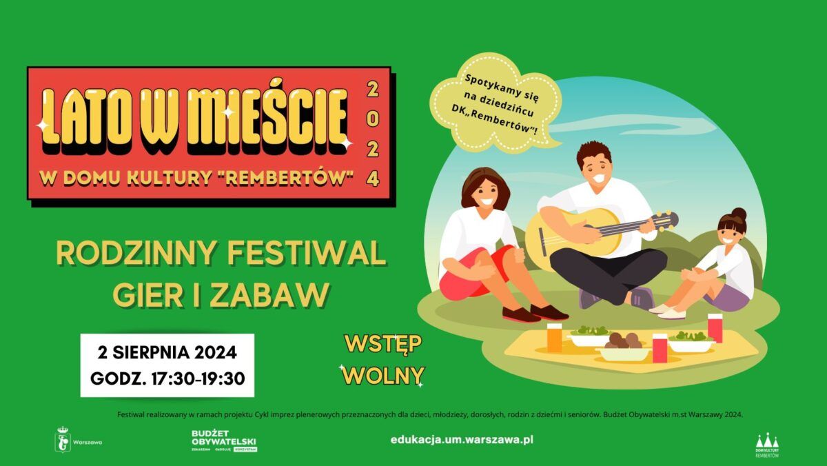 Rodzinny Festiwal Gier i Zabaw fot. Dom Kultury "Rembertów"