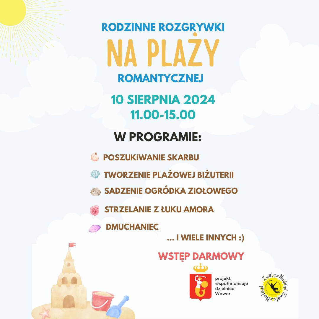 Sobotnie #plażowanie fot. UD Wawer