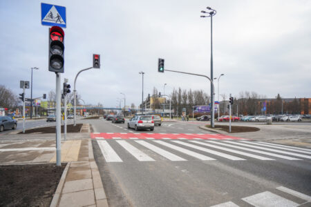 Nowe przejście dla pieszych Poligonowa Ostrobramska Foto ZDM