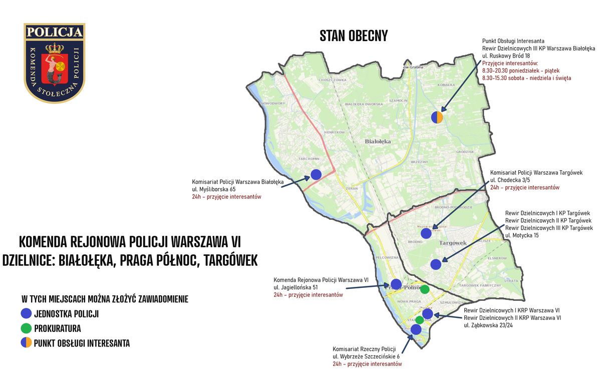 Nowe policyjne Punkty Obsługi Interesanta