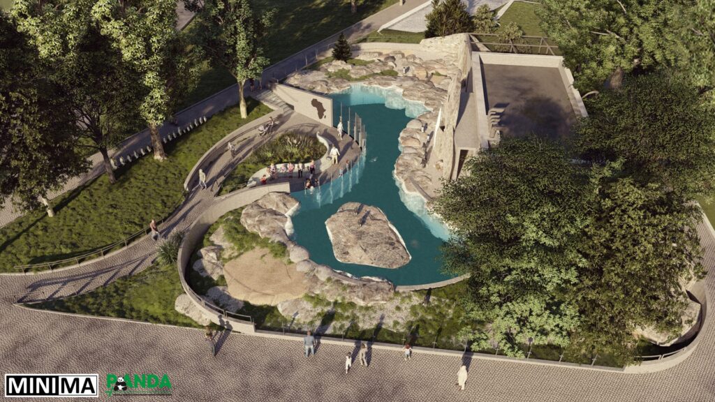 Pawilon dla pingwinów Foto Warszawskie ZOO