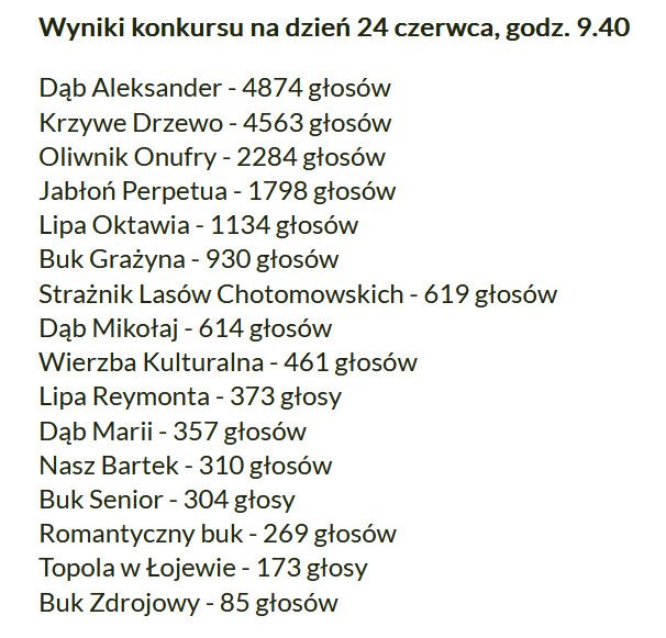 drzewo roku 2025