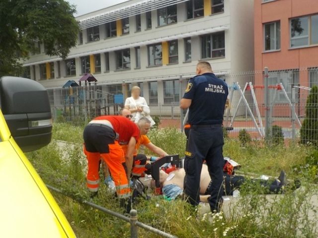 Liczyła się każda sekunda Foto Straż Miejska