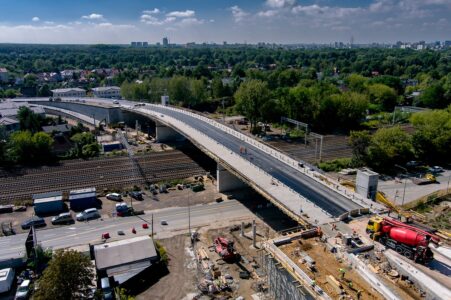 Wiadukt w Rembertowie z nową nawierzchnią. Wiadukt Chełmżyńska Fot SZRM Warszawa