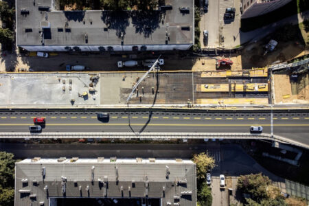 Modernizacja Trasy Łazienkowskiej. Wiadukt nad Paryską. fot. SZRM