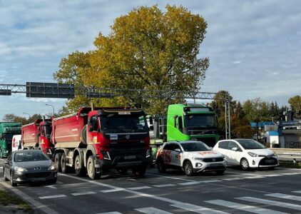 Kiedy zniknie korek u zbiegu trzech arterii Foto UD Wesoła