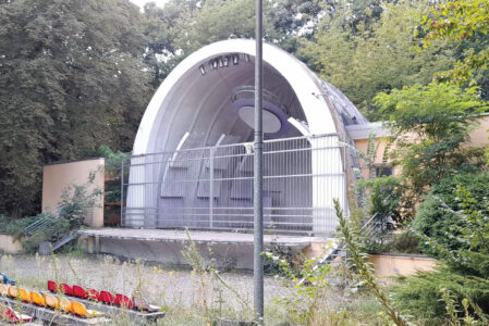 muszla koncertowa w parku skaryszewskim foto gazeta Mieszkaniec JPN