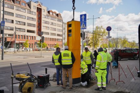 fotoradar na Grochowskiej, fot. UM Warszawa